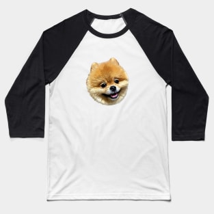 Pomeranian adorable face Baseball T-Shirt